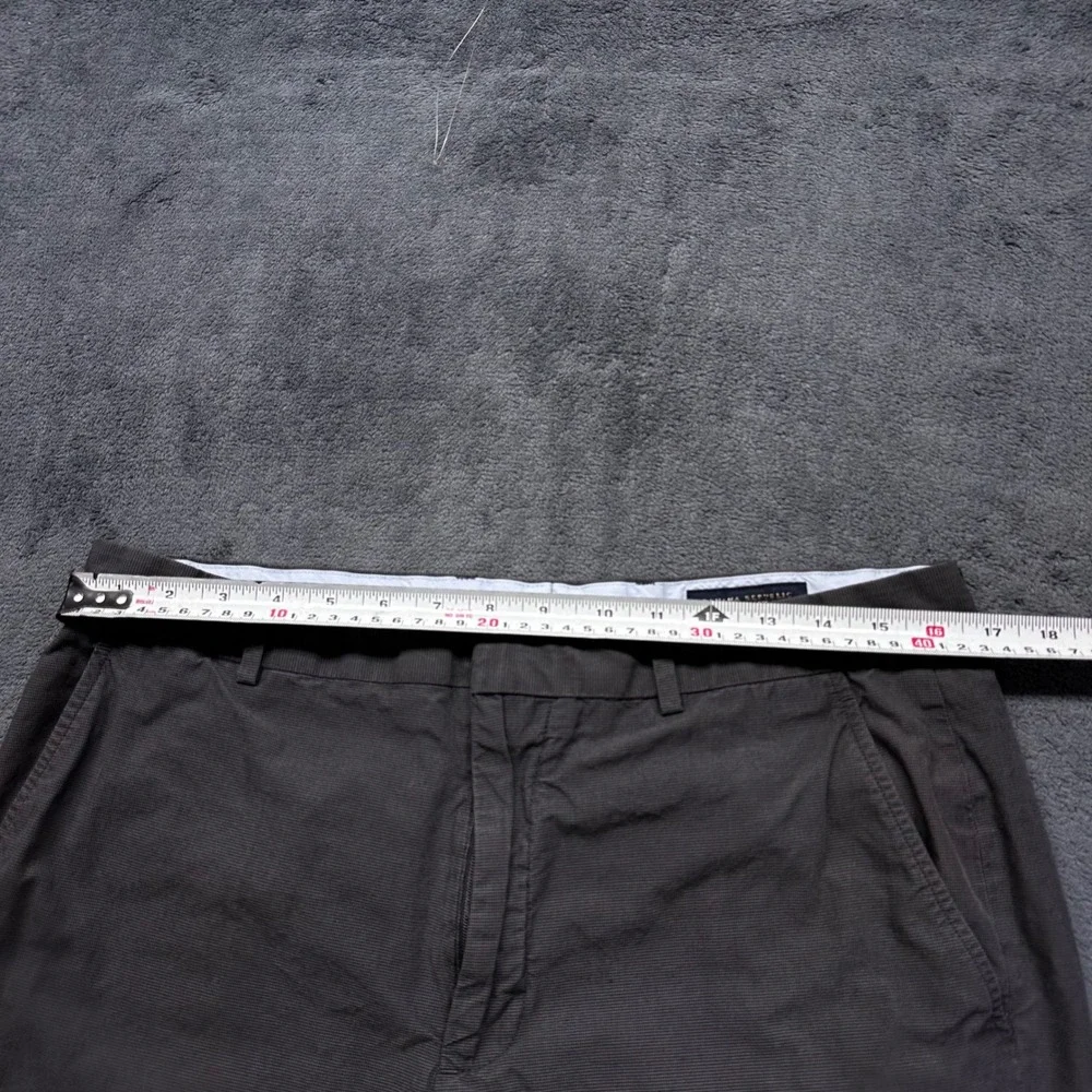 Banana Republic Modern Fit Pants Mens 34x32 Gray Cotton Micro Texture Chinos